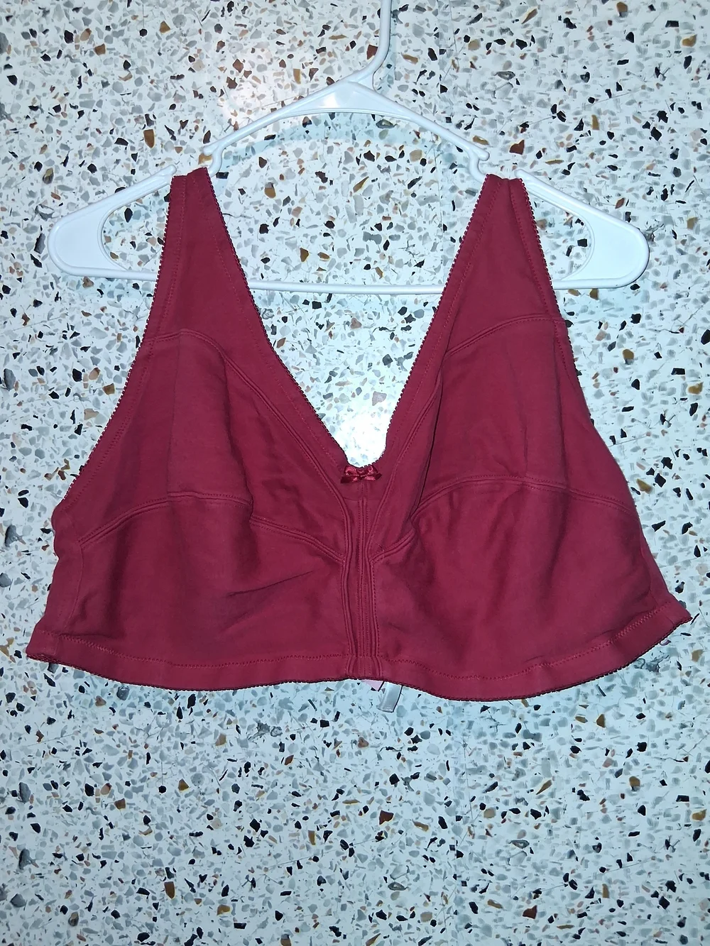 Women's Comfort Choice Tshirt Bra Size 50C Red No Padding Wireless